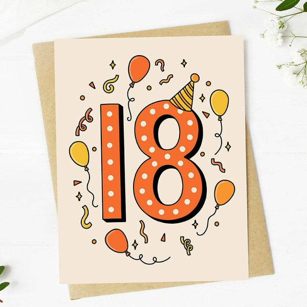 18th Party Decor Milestone Birthday Greeting Card