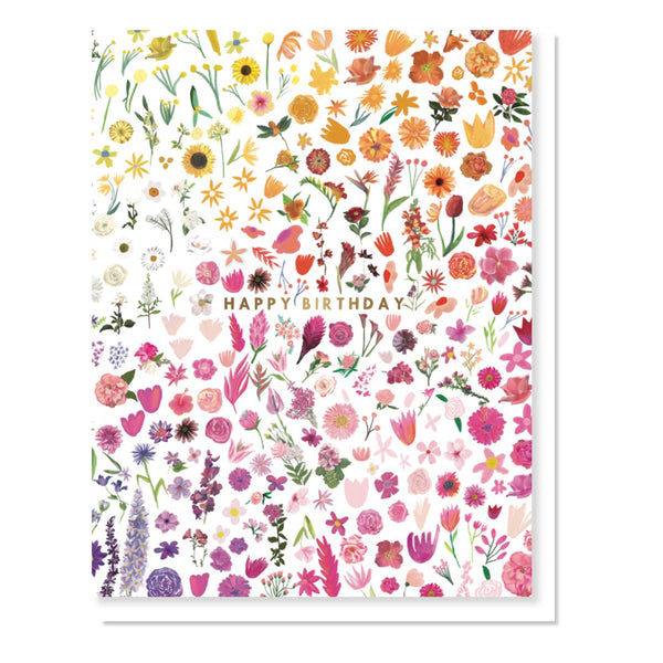 Greeting Card Happy Birthday Floral