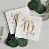 Cheers to 40 Years Cocktail Napkins, 16pk