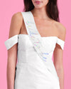 White Bride To Be Sash