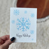 Happy Holidays Snowflake Greeting Card