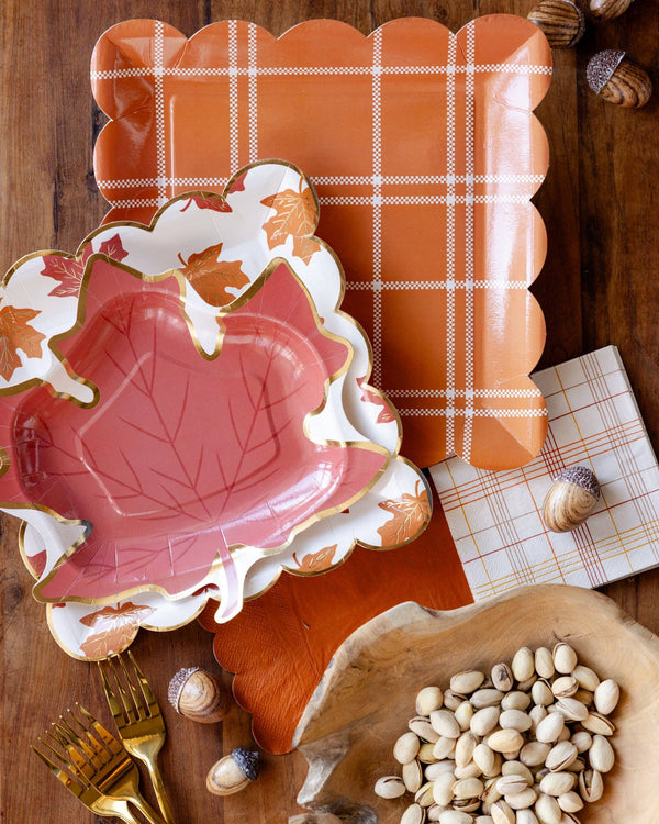 Falling Leaves 9" Paper Plate, 8pk
