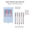 Sapori Birds in the Cherry Tree Soft-Touch Gel Pen Set