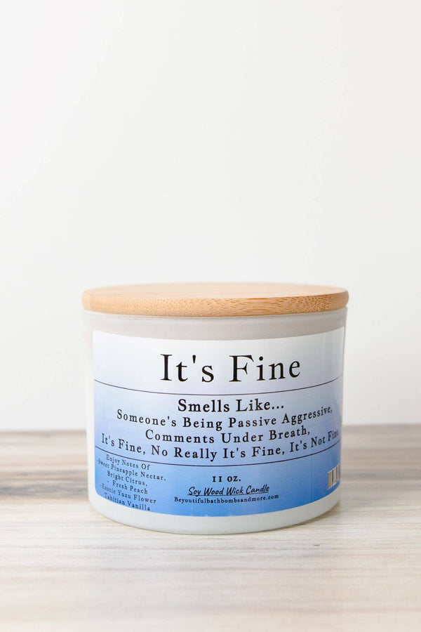 It's Fine Conversation Wood Wick Candle