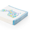 Easter Bunny Pastel Floral Dessert Napkins, 20pk