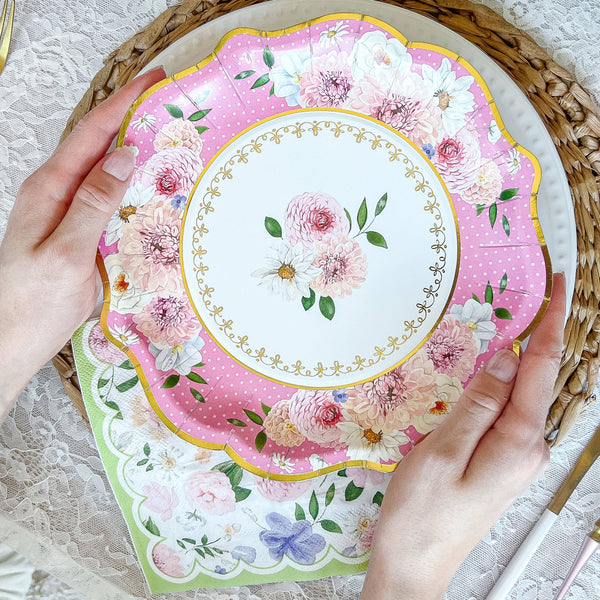 Tea Time Party Dinner Plates, 16pk
