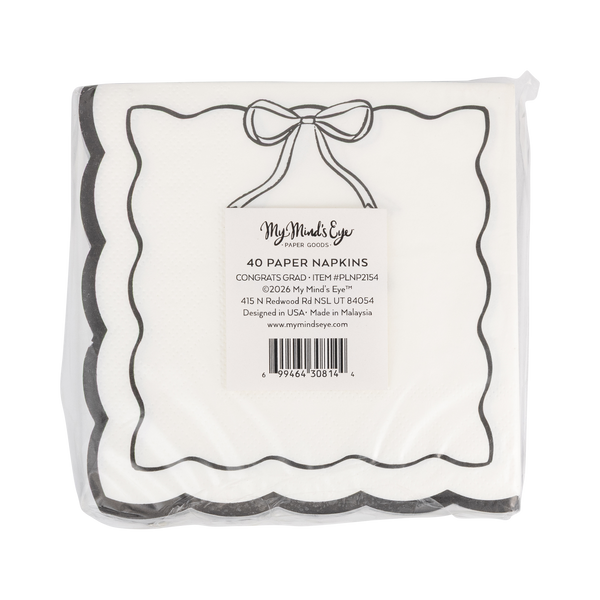 Bow Congrats Cocktail Napkin Set, 24pk