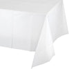 White Plastic Tablecloth, 1pk