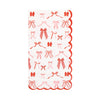 Bow Pattern Dinner Napkin, 24pk