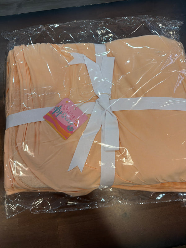 D&D Peach Toddler Blanket
