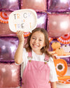 Trick or Treat Word Bubble Shaped Paper Plate, 8pk