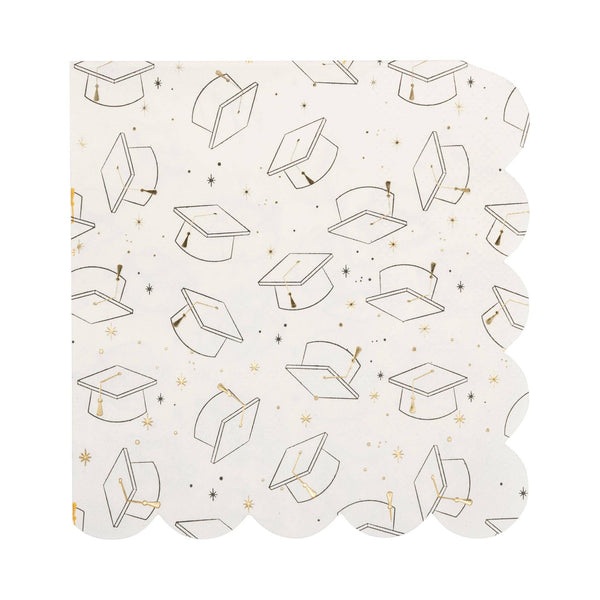 Grad Cap Cocktail Napkins, 18pk