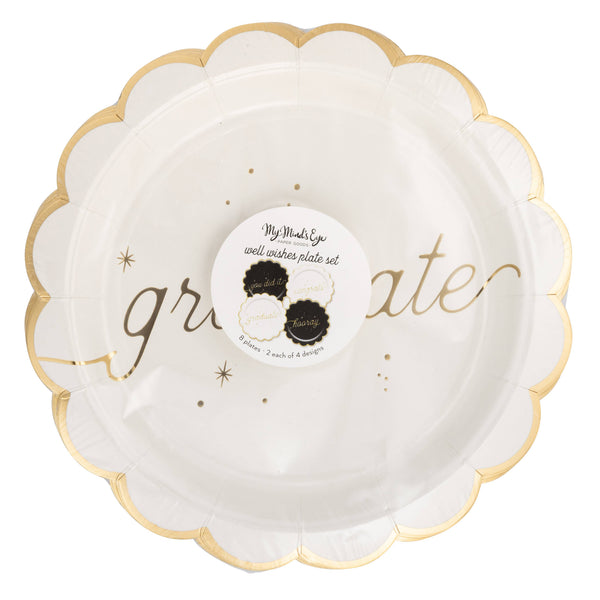 Well Wishes Plate Set, 8pk