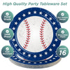 Baseball Dessert Plates, 16pk
