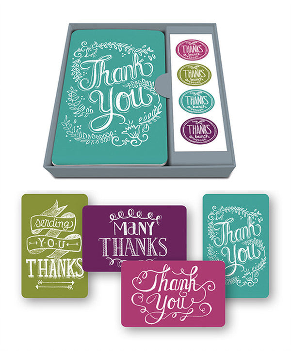 Sapori Chalkboard Thank You Note Card Set