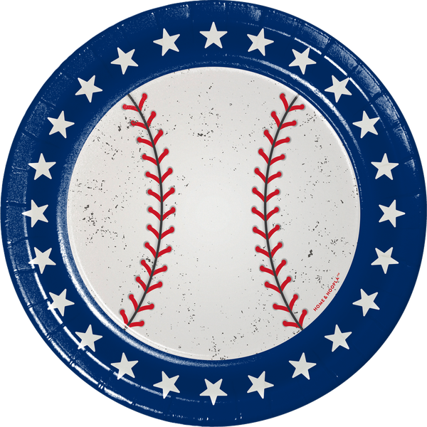 Baseball Dessert Plates, 16pk