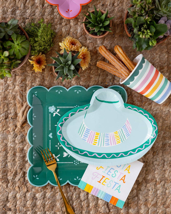 Fiesta Striped Paper Cup, 8pk