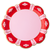 Classic Christmas Peppermint Scalloped Dinner Plates, 8pk