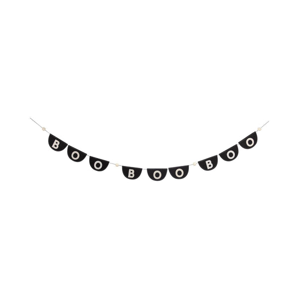 Occasions Boo Black Felt Bunting Banner