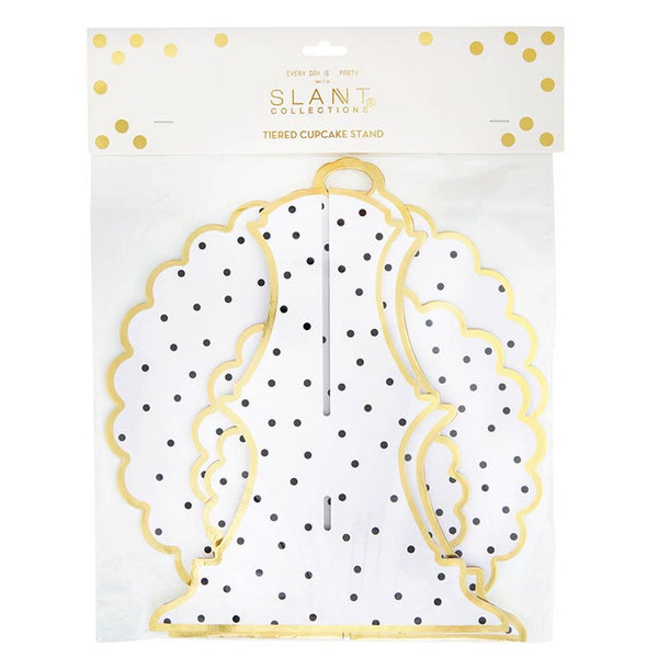 Polka Dot Cardboard Cupcake Stand
