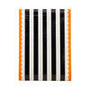 Orange and Black Striped Paper Table Runner