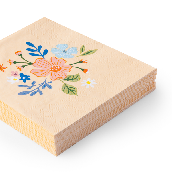 Multicolor Elegant Floral Dessert Napkins, 20pk