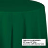 Green Round Plastic Tablecloth, 1pk