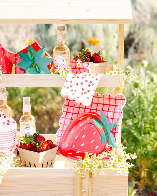 Strawberries Dinner Napkin, 24pk