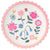 Floral Round 8" Plate, 8ct
