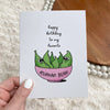 "Happy Birthday To My Favorite Human Bean"Greeting Card