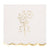Foil Gold and Cream Cocktail Napkin