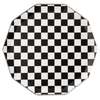 Black & White Checker Dinner Plates, 8pk