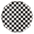 Black & White Checker Dinner Plates, 8pk
