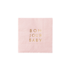 Bonjour Baby Petal Pink Dessert Napkins, 20pk
