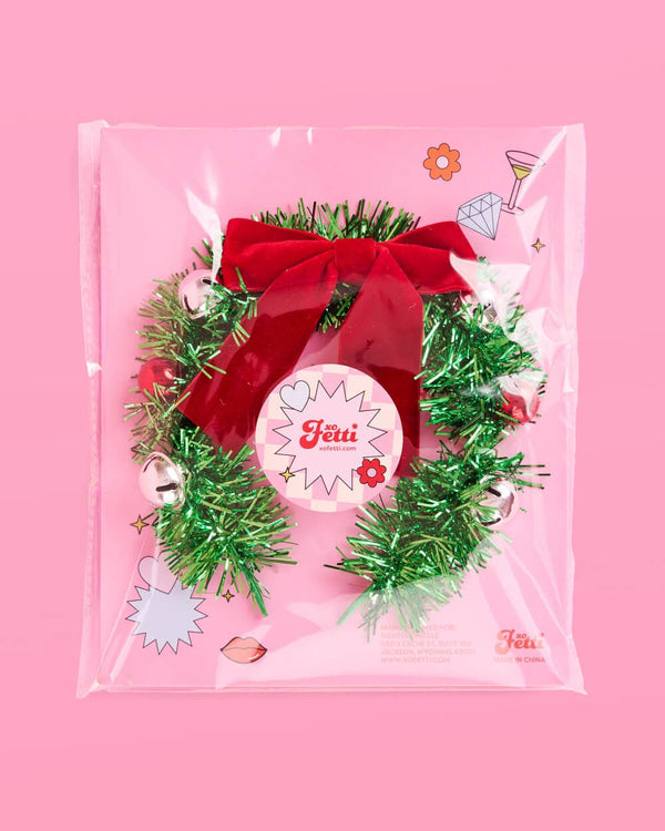 Oh Christmas fringe + bow headband