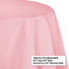 Classic Pink Round Paper 82 in Table Cover