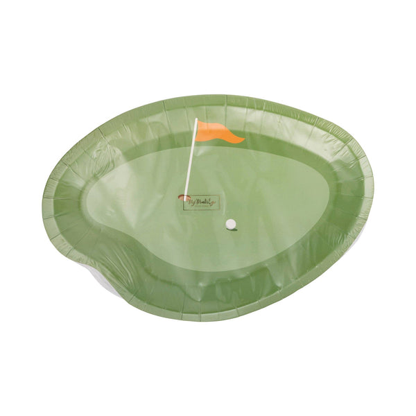Putting Green Paper Plate, 8pk