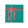 Red & Green Present Dinner Napkins, 20pk