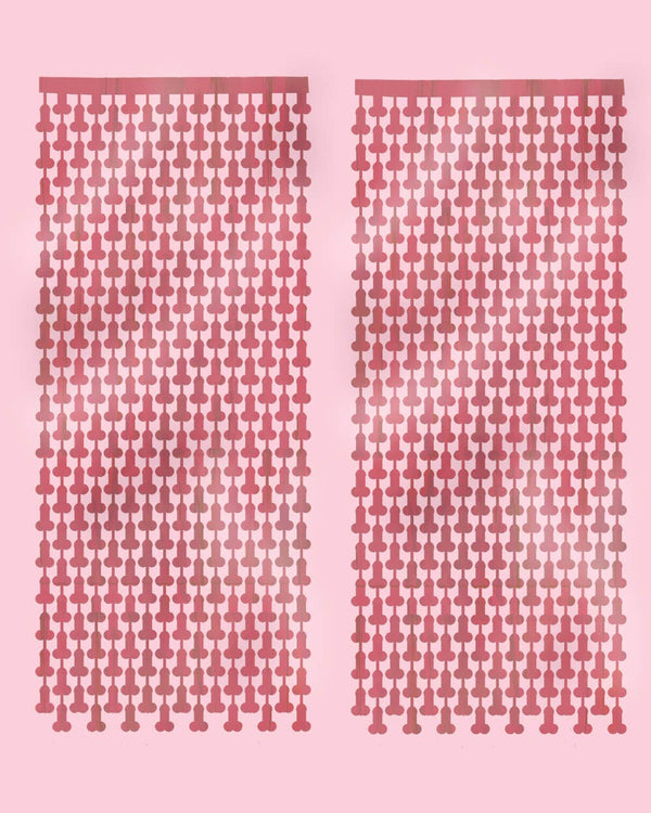 Bachelorette Rose Gold Penis Curtain