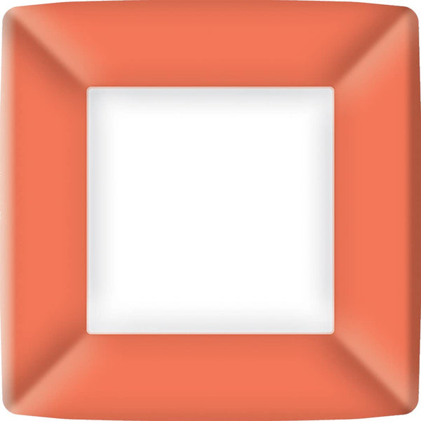 Orange Square Dinner Plates, 8pk