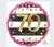 18” Birthday Milestone 70 Mylar balloon