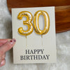 30th Balloons Milestone Happy Birthday greeting card