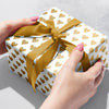 Golden Hearts Gift Wrap