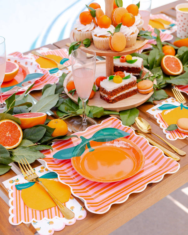 Oranges Dinner Napkins, 24pk