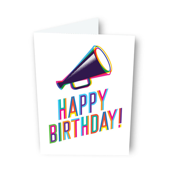 Sapori Happy Colorific Megaphone BirthdayCard