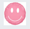 30” Smiley Pink Mylar Balloon