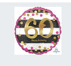 18” Birthday Milestone 60 Mylar balloon
