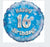 18” Happy 16th Blue Mylar balloon