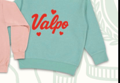 VTC Valpo Candy Hearts Toddler Crew