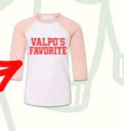 VTC Valpo’s Favorite Peewee 3/4 Sleeve